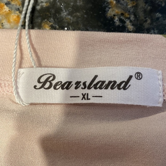 f Bearskand floral stretch short sleeve regular size maternity top XL.  NWT - Picture 4 of 5